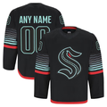 Tuec Custom S.Kraken Black Alternate Authentic Pro Jerseys