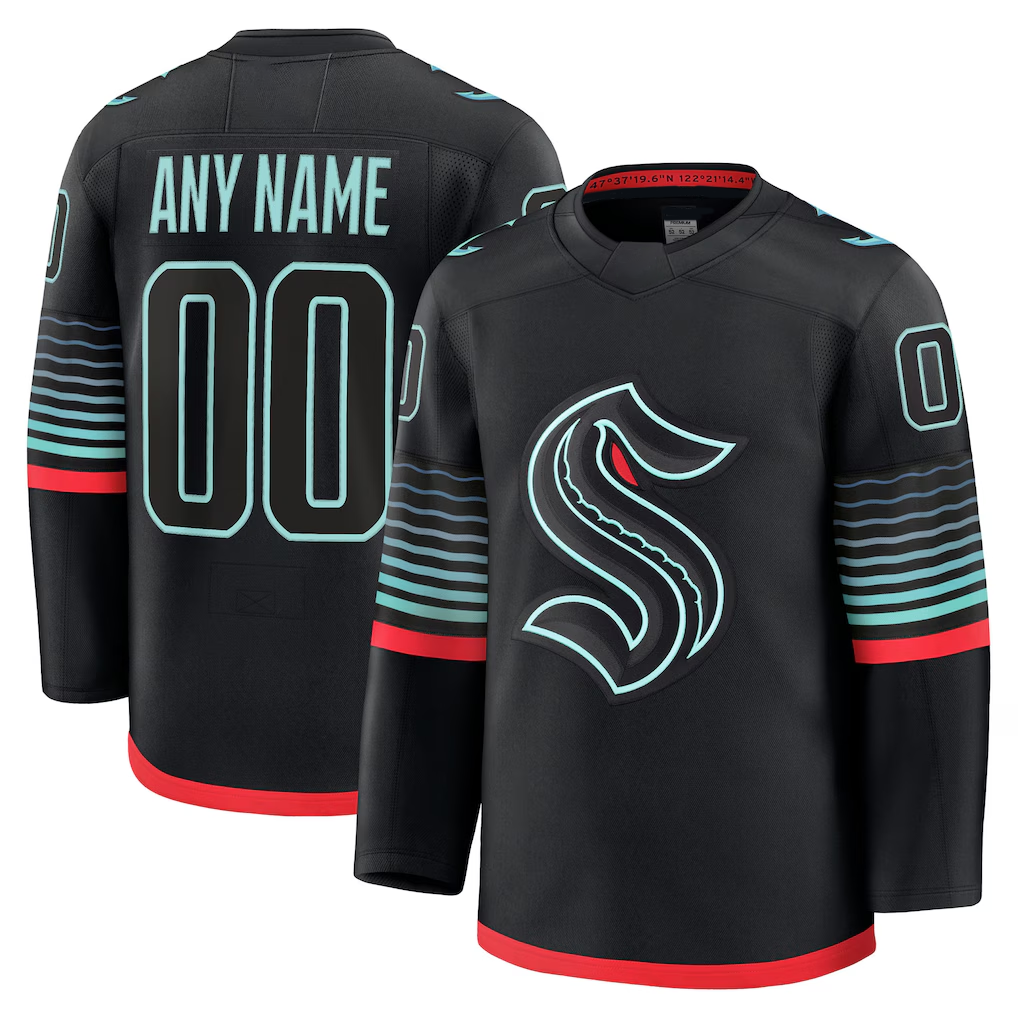 Tuec Custom S.Kraken Black Alternate Premium Jerseys