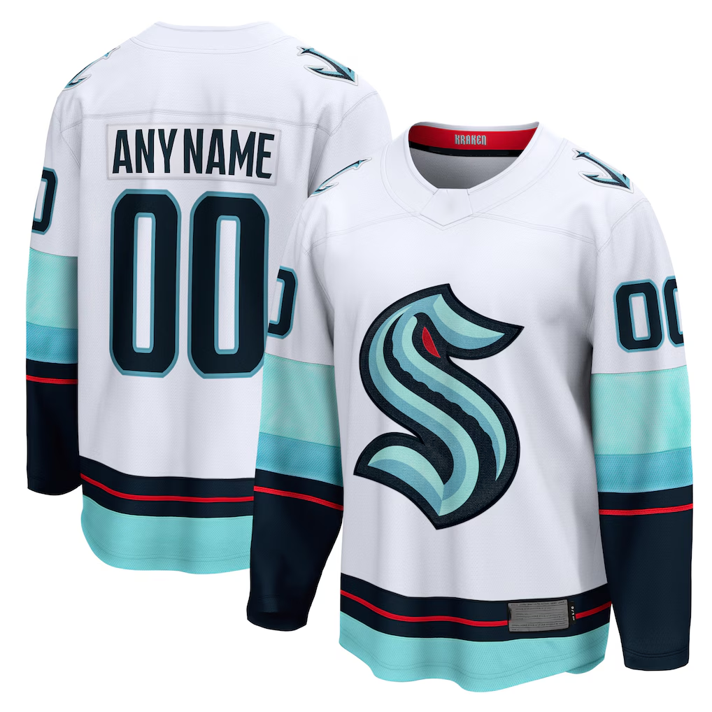 Tuec Custom S.Kraken White Away Breakaway Jerseys