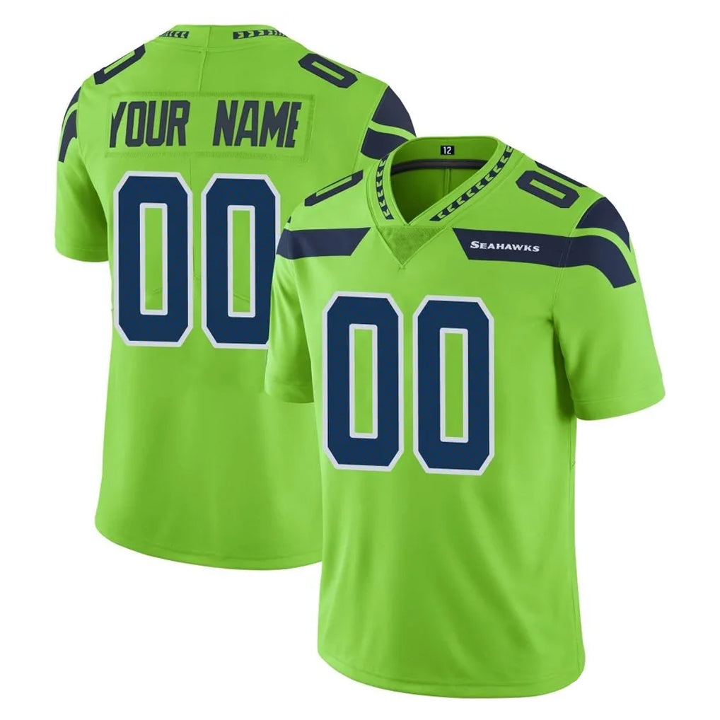 Tuec Custom S.Seahawks Green Limited Color Rush Home Game Any Name & Numbers Stitched Jerseys