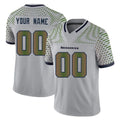 Tuec Custom S.Seahawks Grey Limited 2025 Rivalries Collection Home Game Any Name & Numbers Stitched Jerseys