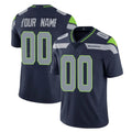 Tuec Custom S.Seahawks Navy Limited Vapor Untouchable Home Game Any Name & Numbers Stitched Jerseys