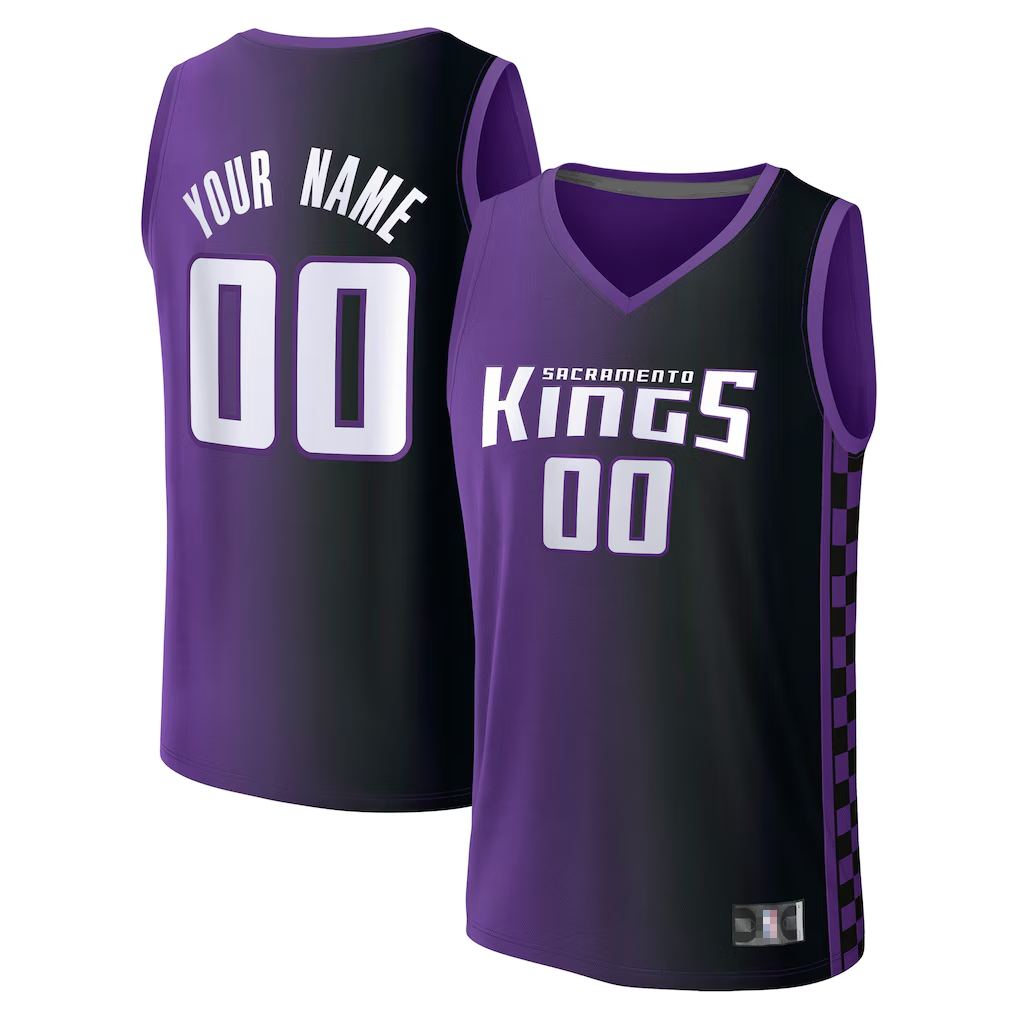 tuec Custom S.kings Fanatics Purple Fast Break Jerseys - Statement Edition