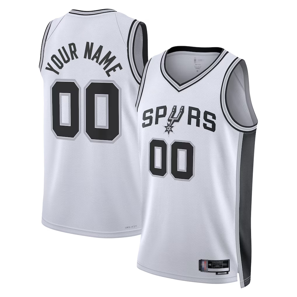 tuec Custom SA.Spurs White Swingman Jerseys - Association Edition