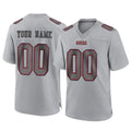 Tuec Custom SF.49ers Gray Atmosphere Fashion Home Game Any Name & Numbers Stitched Jerseys