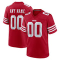 Tuec Custom SF.49ers Red Game Home Any Name & Numbers Stitched Jerseys