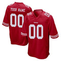 Tuec Custom SF.49ers Red Home Game Any Name & Numbers Stitched Jerseys