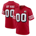 Tuec Custom SF.49ers Red Limited Alternate 80th Vapor Home Game Any Name & Numbers Stitched Jerseys
