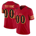 Tuec Custom SF.49ers Red Rivalries Vapor Limited Home Game Any Name & Numbers Stitched Jerseys