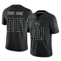 Tuec Custom T.Titans Black Limited Reflective Home Game Any Name & Numbers Stitched Jerseys