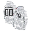 Tuec Custom T.Titans Camo Arctic Salute to Service Pullover Hoodies Home Game Any Name & Numbers Stitched Jerseys
