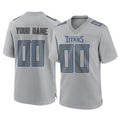 Tuec Custom T.Titans Gray Atmosphere Fashion Home Game Any Name & Numbers Stitched Jerseys
