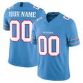 Tuec Custom T.Titans Light Blue Team Vapor F.U.S.E. Limited Home Game Any Name & Numbers Stitched Jerseys