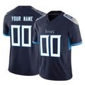 Tuec Custom T.Titans Navy Limited Vapor F.U.S.E. Home Game Any Name & Numbers Stitched Jerseys