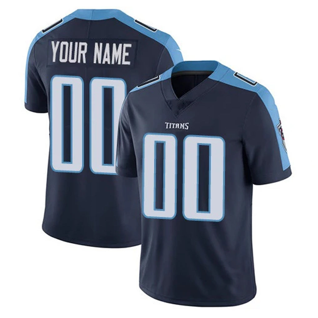 Tuec Custom T.Titans Navy Limited Vapor Home Game Any Name & Numbers Stitched Jerseys