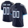 Tuec Custom T.Titans Navy Limited Vapor Untouchable Home Game Any Name & Numbers Stitched Jerseys