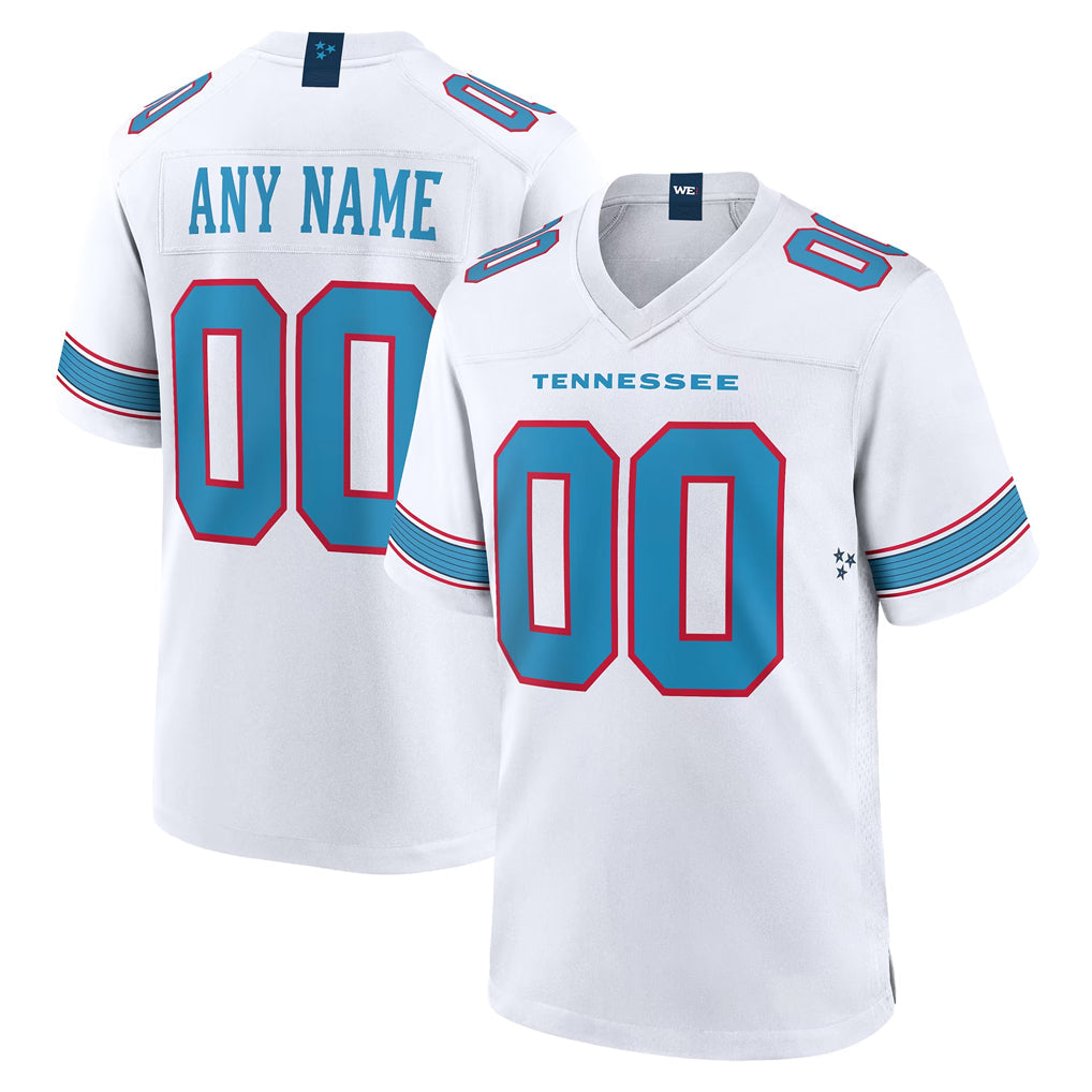 Tuec Custom T.Titans White 2026 Game Home Any Name & Numbers Stitched Jerseys