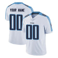 Tuec Custom T.Titans White Limited Vapor Untouchable Home Game Any Name & Numbers Stitched Jerseys