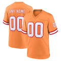 Tuec Custom TB.Buccaneers Orange Throwback Home Game Any Name & Numbers Stitched Jerseys