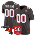 Tuec Custom TB.Buccaneers Pewter Limited 2026 Season Vapor F.U.S.E. Home Game Any Name & Numbers Stitched Jerseys