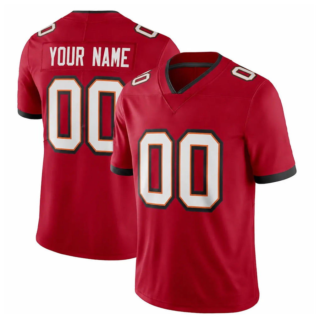 Tuec Custom TB.Buccaneers Red Limited Vapor F.U.S.E. Home Game Any Name & Numbers Stitched Jerseys