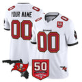 Tuec Custom TB.Buccaneers White Limited 2026 Season Vapor F.U.S.E. Home Game Any Name & Numbers Stitched Jerseys