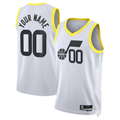 tuec Custom U.Jazz White Swingman Jerseys - Association Edition