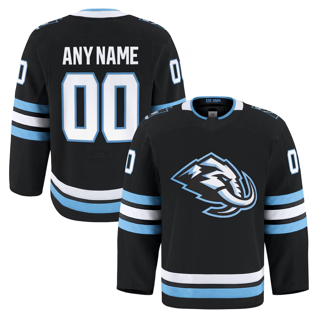 Tuec Custom U.Mammoth Black Home Authentic Pro Jerseys