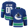 Tuec Custom V.Canucks Blue Home Authentic Pro Jerseys