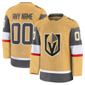 Tuec Custom V.Golden Knights Gold Home Premium Jerseys