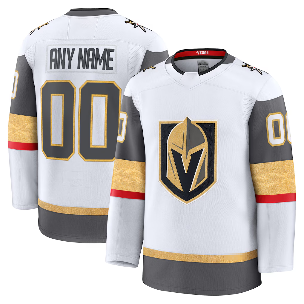 Tuec Custom V.Golden Knights White Away Premium Jerseys