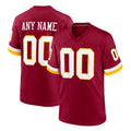 Tuec Custom W.Commanders Burgundy Game Home Any Name & Numbers Stitched Jerseys