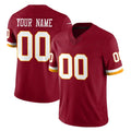 Tuec Custom W.Commanders Burgundy Limited Team Vapor F.U.S.E. Home Game Any Name & Numbers Stitched Jerseys