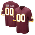 Tuec Custom W.Commanders Burgundy Team Color Home Game Any Name & Numbers Stitched Jerseys