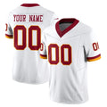 Tuec Custom W.Commanders White Limited Vapor F.U.S.E. Home Game Any Name & Numbers Stitched Jerseys