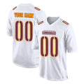 Tuec Custom W.Commanders White Tundra Fashion Home Game Any Name & Numbers Stitched Jerseys
