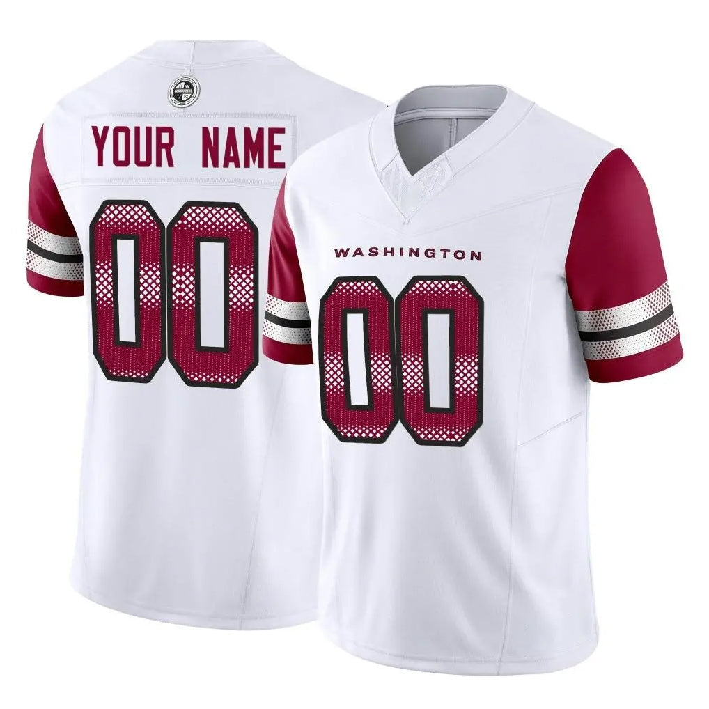 Tuec Custom W.Commanders White Vapor F.U.S.E. Limited Home Game Any Name & Numbers Stitched Jerseys