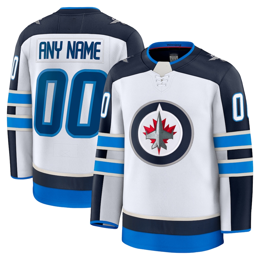 Tuec Custom W.Jets White Away Premium Jerseys