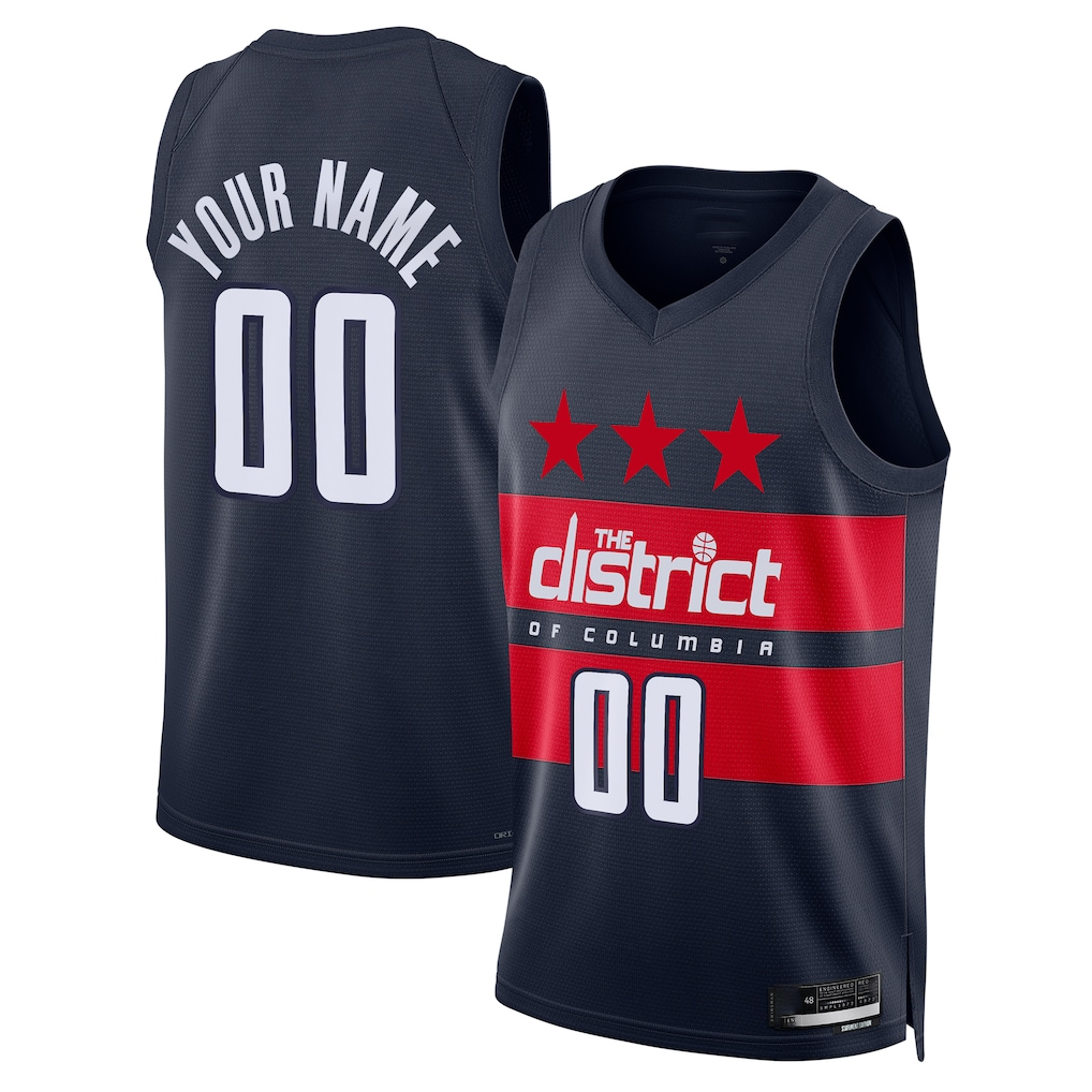 tuec Custom W.Wizards Navy 2024-25 Swingman Jerseys - Statement Edition