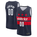 tuec Custom W.Wizards Navy Fast Break Jerseys - Statement Edition