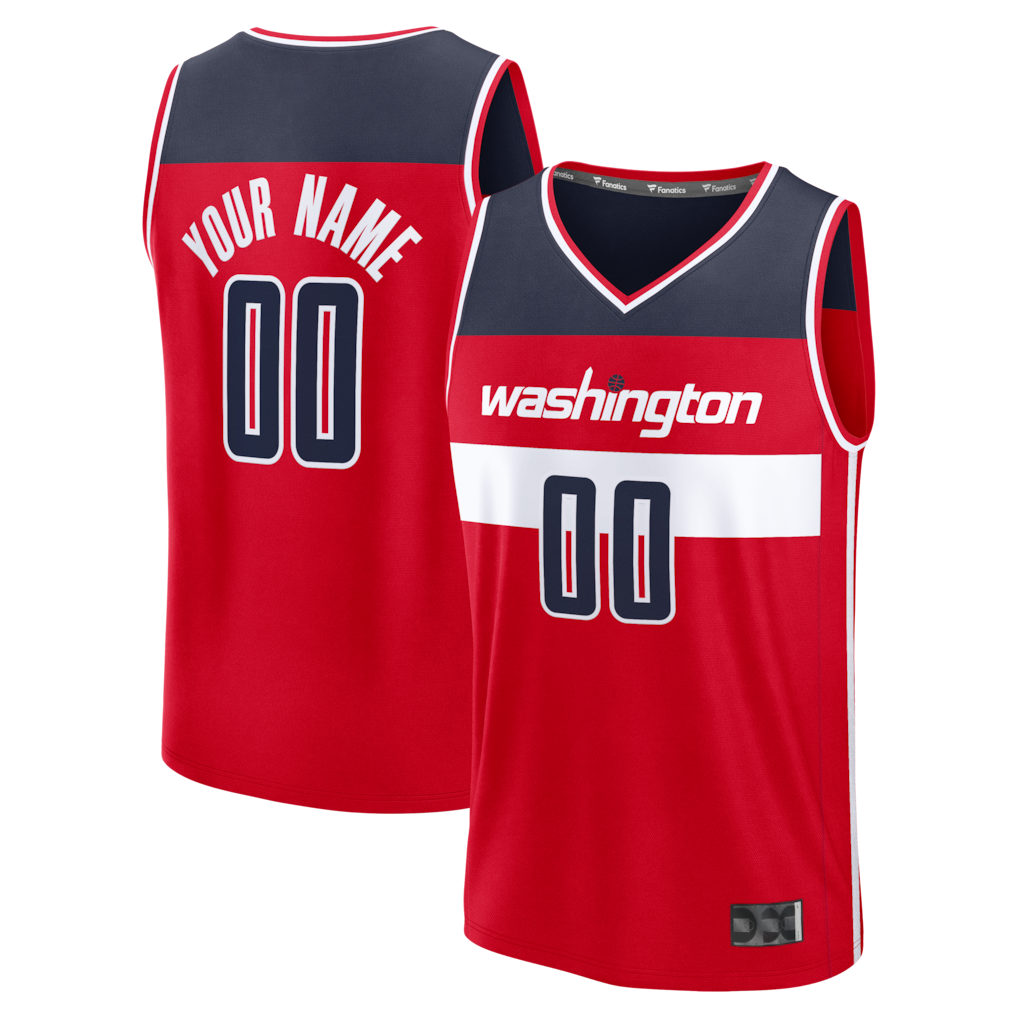 tuec Custom W.Wizards Red Fastbreak Jerseys - Icon Edition