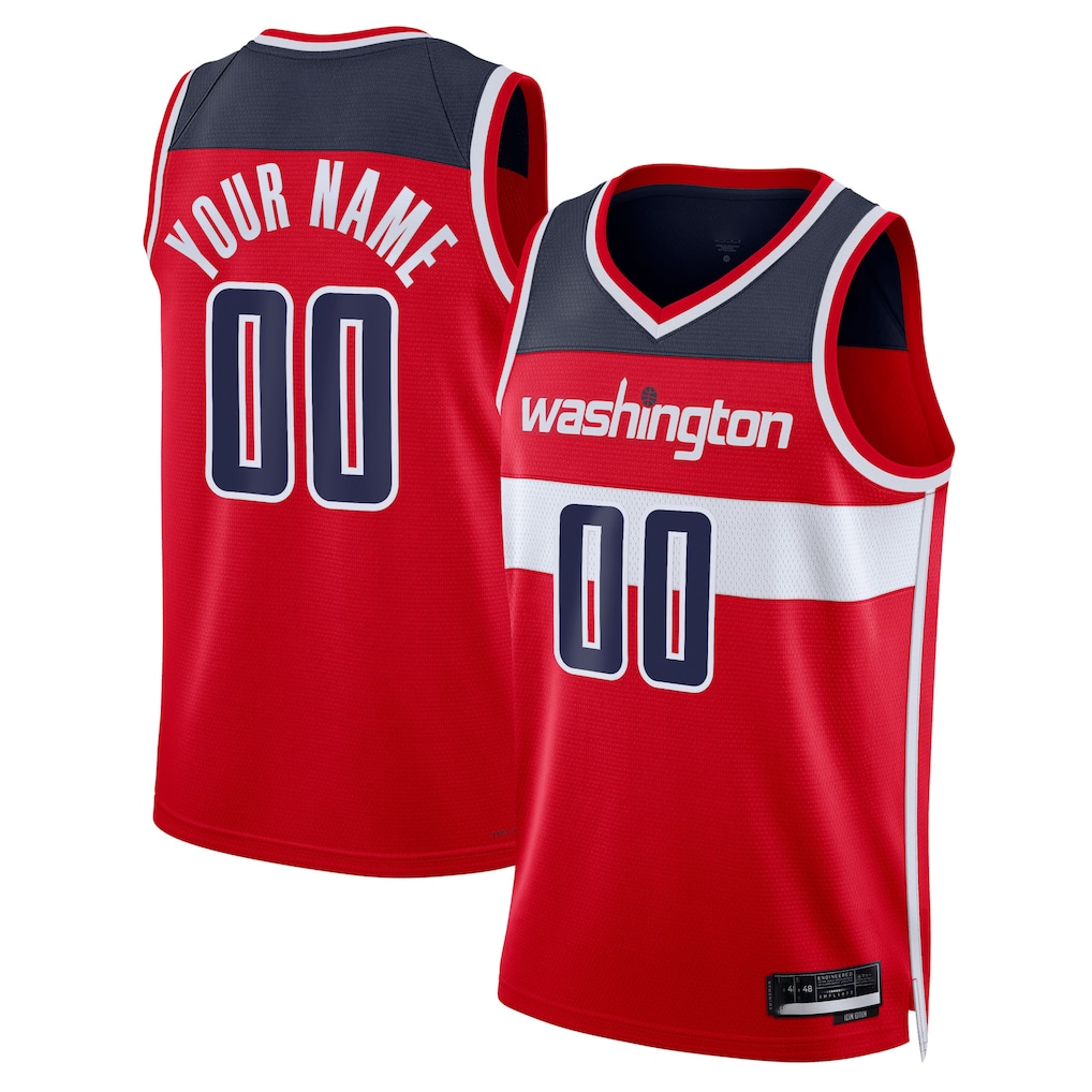 tuec Custom W.Wizards Red Swingman Jerseys - Icon Edition