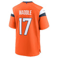 Tuec D.Broncos #17 Jaylen Waddle Orange Game Stitched Jerseys