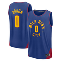tuec D.Nuggets #0 Christian Braun Blue Fast Break Replica Player Jerseys - Statement Edition