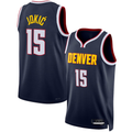 tuec D.Nuggets #15 Nikola Jokic Navy Swingman Jerseys - Icon Edition