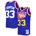 tuec D.Nuggets #33 David Thompson Mitchell & Ness Royal Hardwood Classics 1975-76 Swingman Jersey