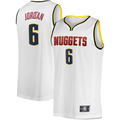 tuec D.Nuggets #6 DeAndre Jordan White Fast Break Player Jerseys - Association Edition
