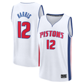 tuec D.Pistons #12 Tobias Harris  White Fast Break Replica Player Jerseys - Association Edition