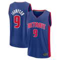 tuec D.Pistons #9 Ausar Thompson  Blue Fast Break Jerseys - Icon Edition