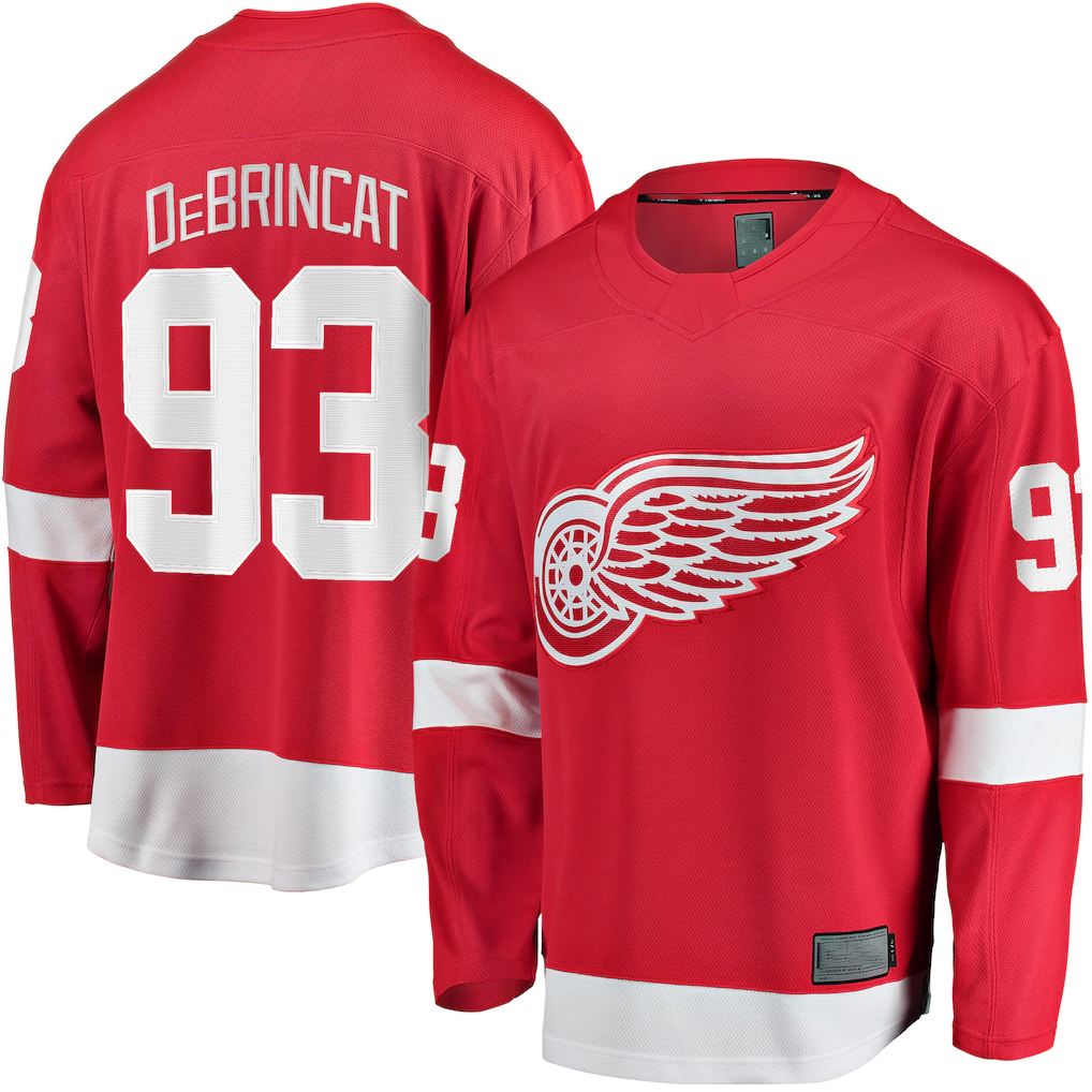 Tuec D.Red wings #93 Alex DeBrincat Red Breakaway Jerseys